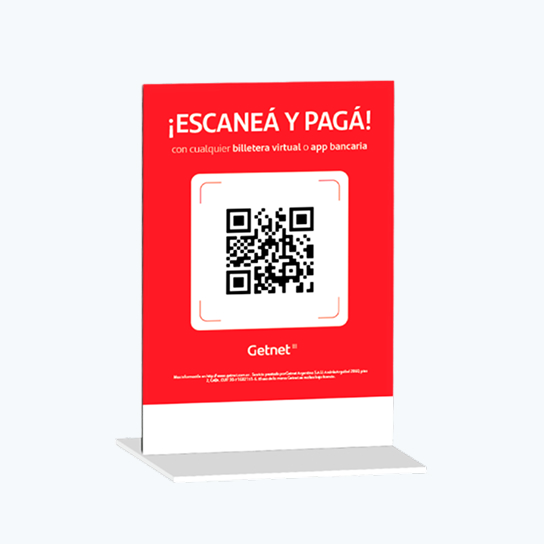 atril con código QR