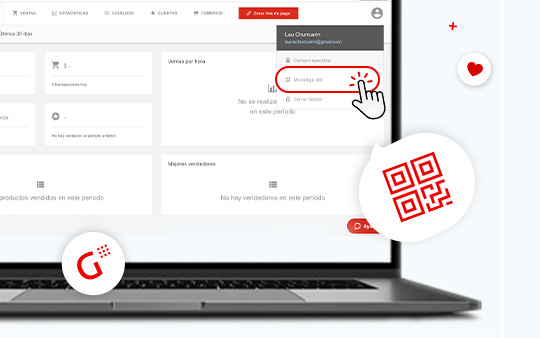 <h4> </h4>
<p>También podés generar el código desde tu perfil en el dashboard.<br>
<a href="https://www.getnet.com.ar/cobra-en-tu-negocio/get-qr#descarga-app">Ir al Dashboard</a></p>